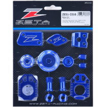 Kit alu anodisé Bleu ZETA Yamha 250 450 YZ-F 2014-2024