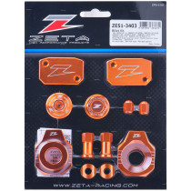 Kit alu anodisé Orange ZETA KTM EXC 2006-2023