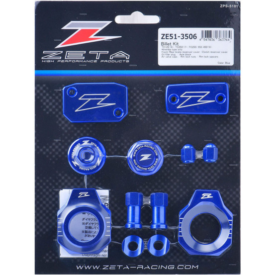 Kit alu anodisé Bleu ZETA Husqvarna 2016-2021