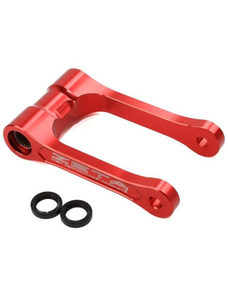Biellette de rabaissement -30mm d'amortisseur ZETA Honda 250 300 CRF-L 2021 Rouge