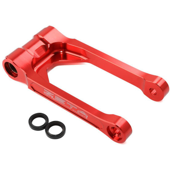 Biellette de rabaissement -30mm d'amortisseur ZETA Honda 1000 CRF-L 2016-2020 Rouge