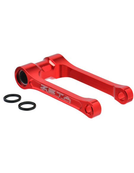 Biellette de rabaissement -30mm d'amortisseur ZETA Gas Gas EC ECF MC MCF 2021-2023 Rouge