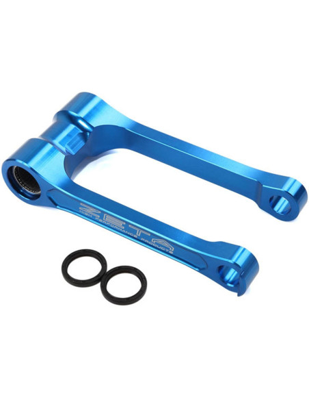 Biellette de rabaissement d'amortisseur ZETA Husqvarna 250/350/450 FC 2016-17, 125 TC 2016-17, 250 TC 2017 Bleu -30mm