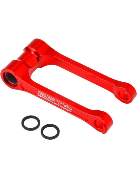 Biellette de rabaissement -27mm d'amortisseur ZETA Gas Gas MC EC 2024 Rouge