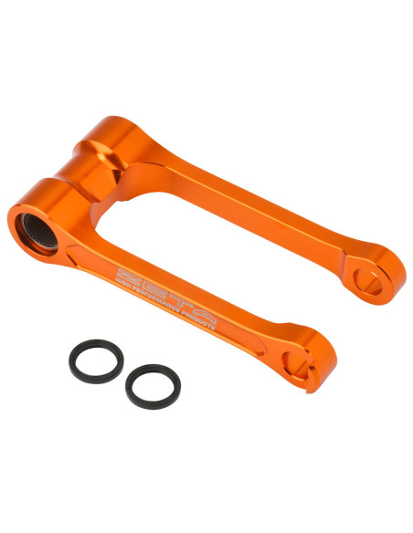 Biellette de rabaissement -27mm d'amortisseur ZETA KTM SX SX-F 2023-2026 EXC EXC-F 2024-2026 Orange
