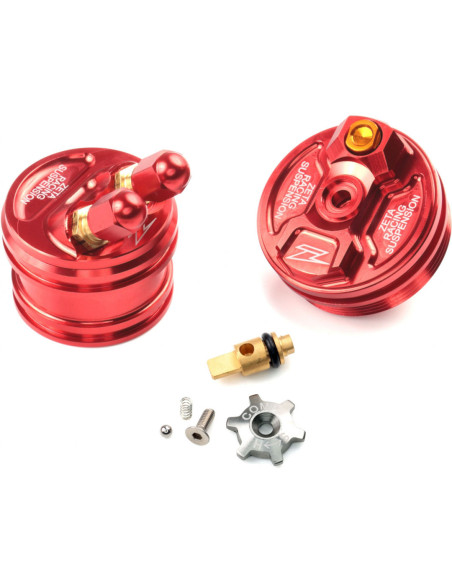 Bouchon de fourche ZETA SHOWA SFF-AIR Honda 250 CRF-R 2015-2017 Rouge