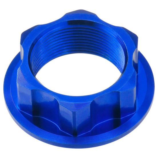 Ecrou de té de fourche ZETA M24 x 32-P1.0 H12 bleu