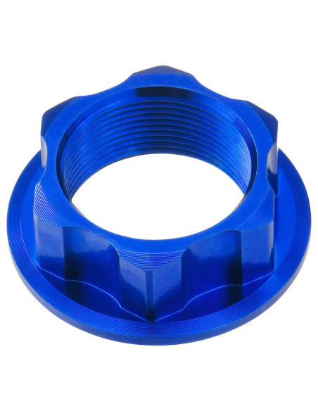 Ecrou de té de fourche ZETA M24 x 32-P1.0 H12 bleu