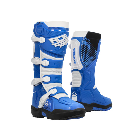Bottes cross Acerbis Artiglio - Bleu Blanc