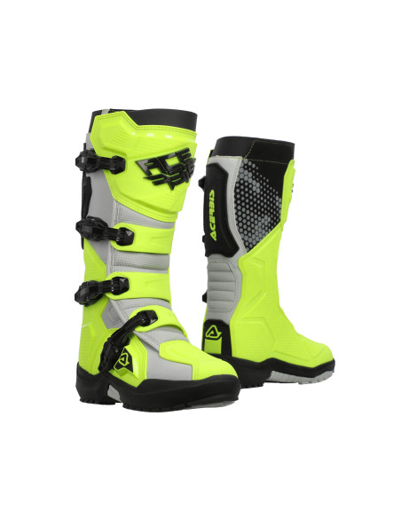 Bottes cross Acerbis Artiglio - Jaune fluo Blanc