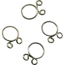 Kit 4 colliers de serrage durite FUEL STAR 10,8mm or