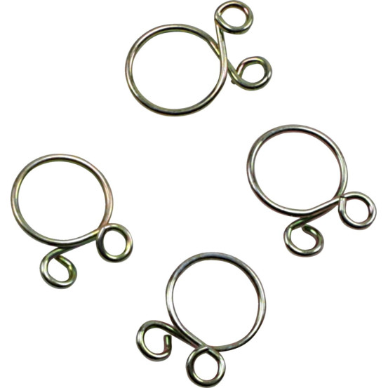 Kit 4 colliers de serrage durite FUEL STAR 10,8mm or