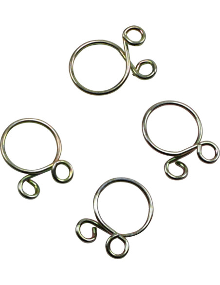 Kit 4 colliers de serrage durite FUEL STAR 10,8mm or