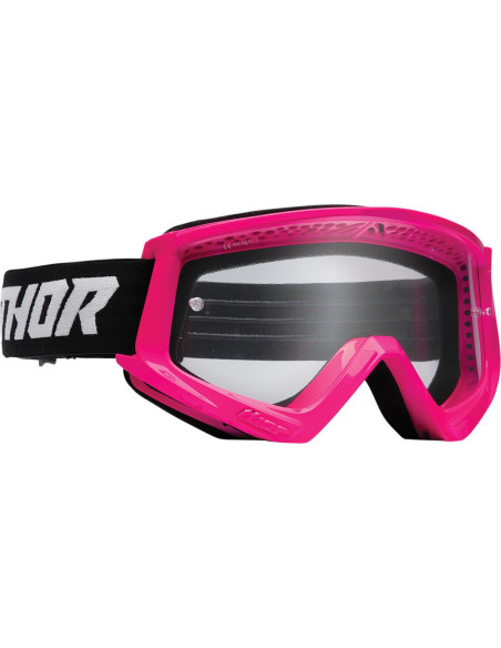 Masque cross enfant Thor Combat - Rose Fluo Noir