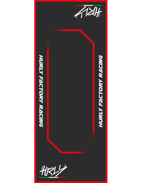 Tapis de sol atelier moto environnemental HURLY 160x200cm Rouge