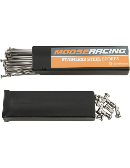 Jeu de 36 rayons MOOSE RACING pour moyeu d'origine arrière 250 RM-Z 2007-2017 et 450 RM-Z 2005-2017 Arrière 19