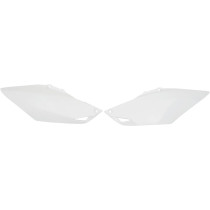 Plaques latérales - Blanc - UFO Honda 250 CRF R 2014-2016 / 450 CRF R 2013-2016 Simple Sortie (La Paire)
