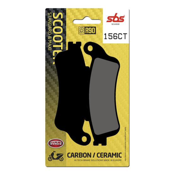 Plaquettes de frein SBS 156 CT Carbone Céramique