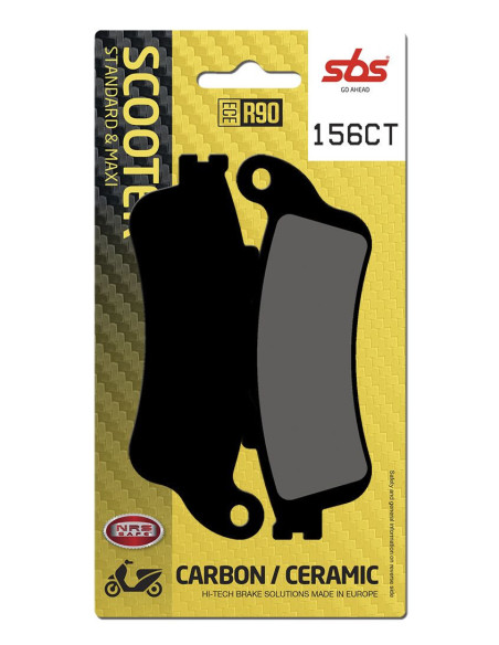 Plaquettes de frein SBS 156 CT Carbone Céramique