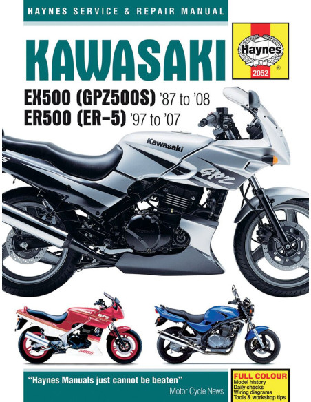 Manuel entretien et réparation HAYNES Kawasaki 500 GPZ 1987-2008 500 ER-5 1997-2007 en Anglais