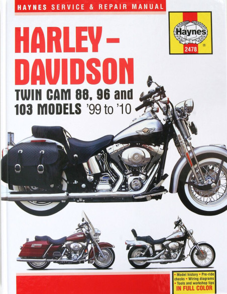 Manuel entretien et réparation HAYNES Harley Davidson Twin Cam 88 1999-2010 en Anglais