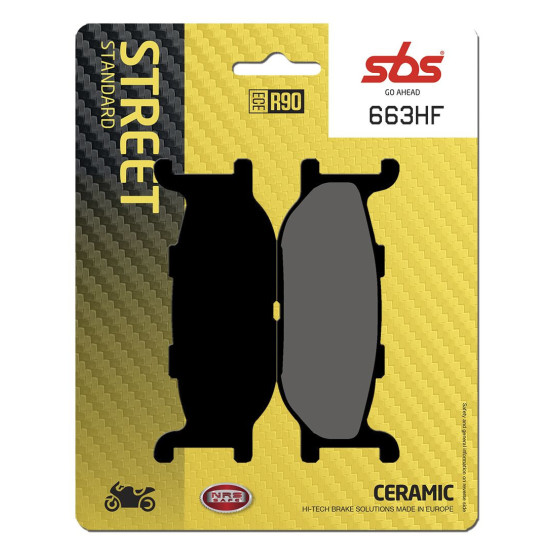 Plaquettes de frein SBS 663 HF Céramique