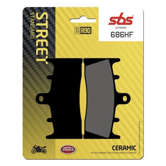Plaquettes de frein SBS 686 HF Céramique