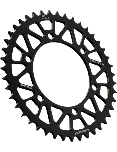 Couronne alu noire JT - 43 dents - Pas 520 - 200 à 100cc