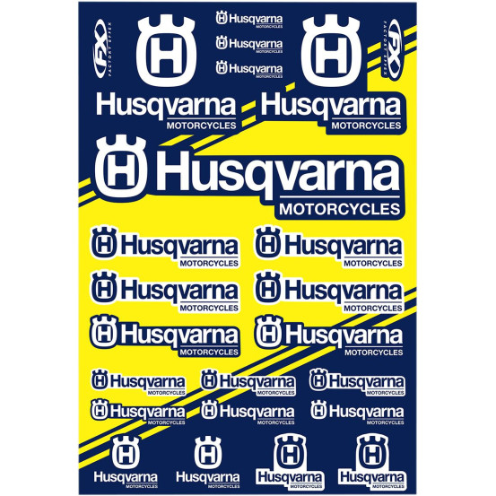 Planche d’autocollants Husqvarna Factory Effex