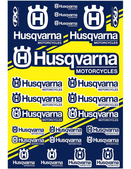 Planche d’autocollants Husqvarna Factory Effex