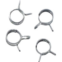 Kit 4 colliers de serrage durite FUEL STAR 8mm gris