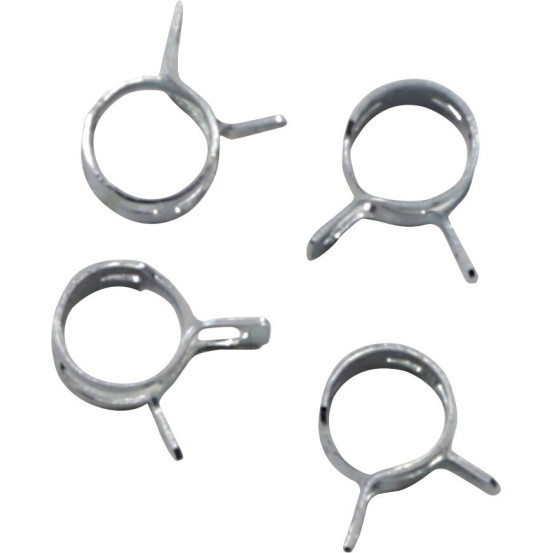 Kit 4 colliers de serrage durite FUEL STAR 8mm gris