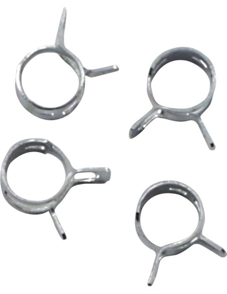 Kit 4 colliers de serrage durite FUEL STAR 8mm gris