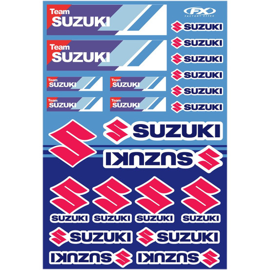 Planche d’autocollants Suzuki Team Factory Effex