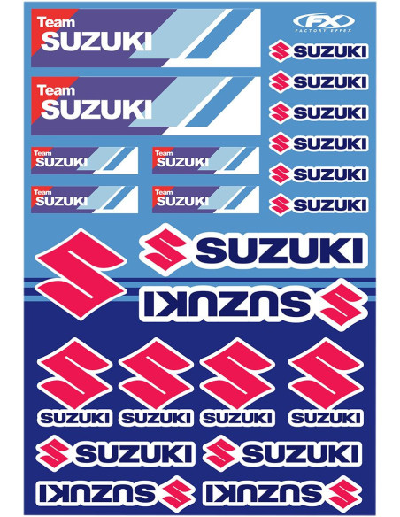 Planche d’autocollants Suzuki Team Factory Effex