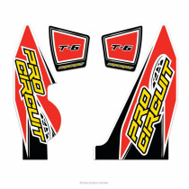 Stickers silencieux Pro Circuit T-6 Yamaha 250 YZ-F