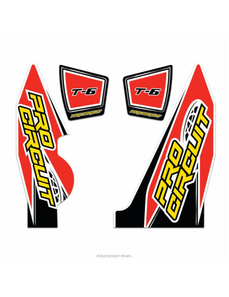 Stickers silencieux Pro Circuit T-6 Yamaha 250 YZ-F