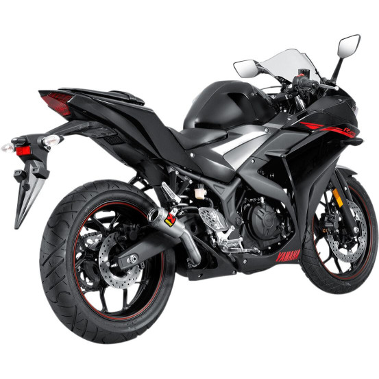 Silencieux AKRAPOVIC Inox Yamaha YZF-R25 2014-2016, YZF-R3 2015-2016, MT-03 2016-2018