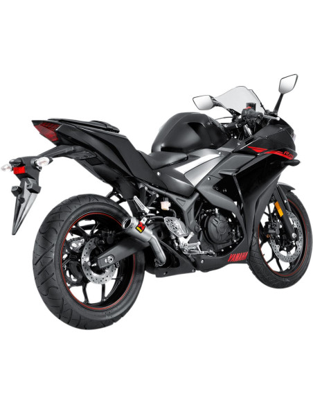 Silencieux AKRAPOVIC Inox Yamaha YZF-R25 2014-2016, YZF-R3 2015-2016, MT-03 2016-2018