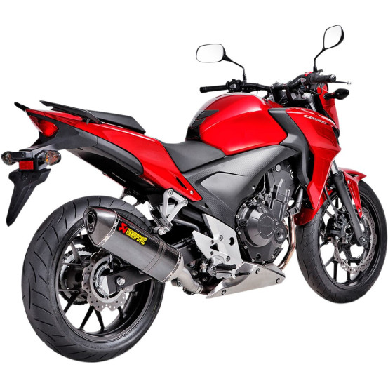 Silencieux AKRAPOVIC Carbone Honda CB 400/500F 2013-2015, CB 400/500X 2013-2016, CBR 400/500 R 2013-2015
