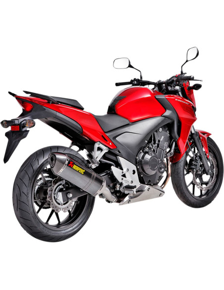 Silencieux AKRAPOVIC Carbone Honda CB 400/500F 2013-2015, CB 400/500X 2013-2016, CBR 400/500 R 2013-2015