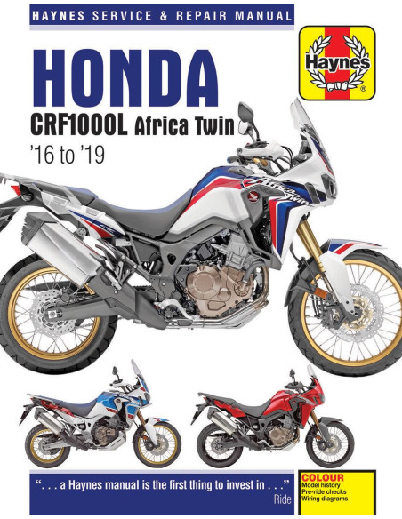 Manuel entretien et réparation HAYNES Honda 1000 CRFL Africa Twin 2016-2019 en Anglais