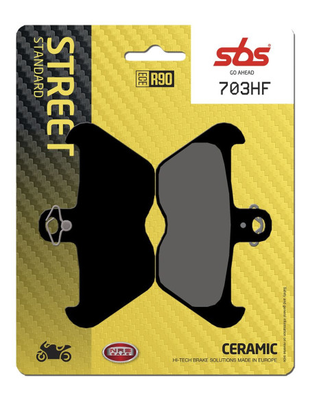 Plaquettes de frein SBS 703 HF Céramique