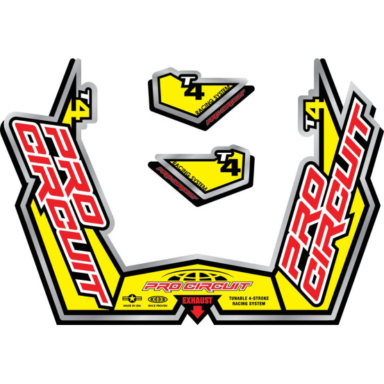 Stickers silencieux Pro Circuit T-4 GP