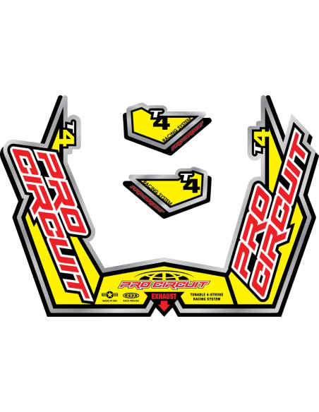 Stickers silencieux Pro Circuit T-4 GP
