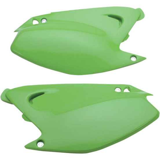 Plaques latérales - Vert - UFO Kawasaki 125 250 KX 2003-2008