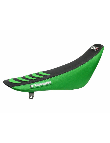 Housse de selle Blackbird Double grip 3 Kawasaki KX125/KX250 03-08 NOIR VERT