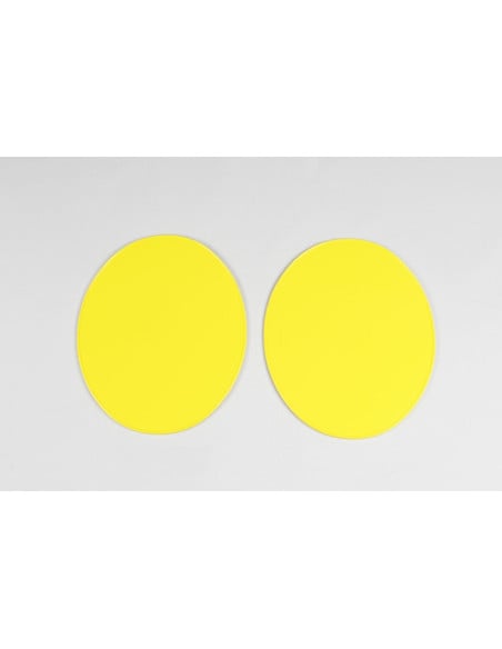 Plaques Numéro - Jaune - UFO Vintage Universel 1970 - 2 pcs