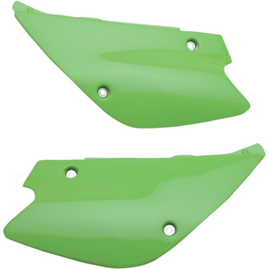Plaques latérales - Vert - UFO Kawasaki 80-85 KX 1998-2013