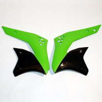 Ouies de radiateur - Noir Vert - UFO 250 KXF 2006-2008
